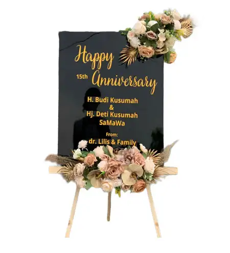 Papan Bunga Akrilik Rongtengah